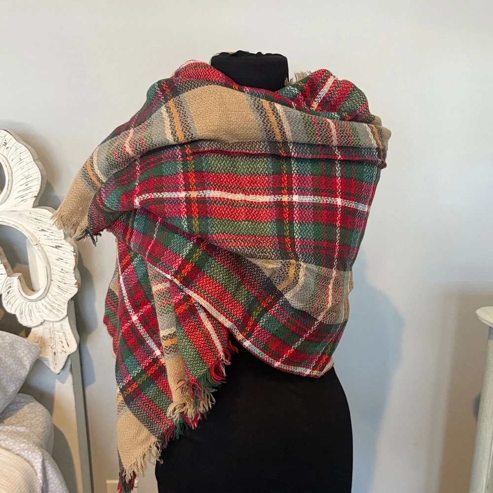 Plaid scarf/stole
